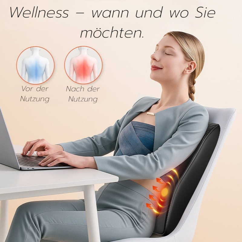 Premium 3D Shiatsu Massagekissen mit Tiefenwärme